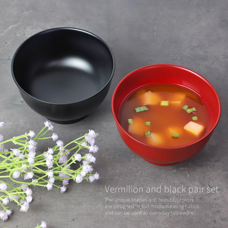 みよし漆器本舗 汁椀 お椀 ペア セット 食洗機対応 朝倉椀 漆琳堂 朱