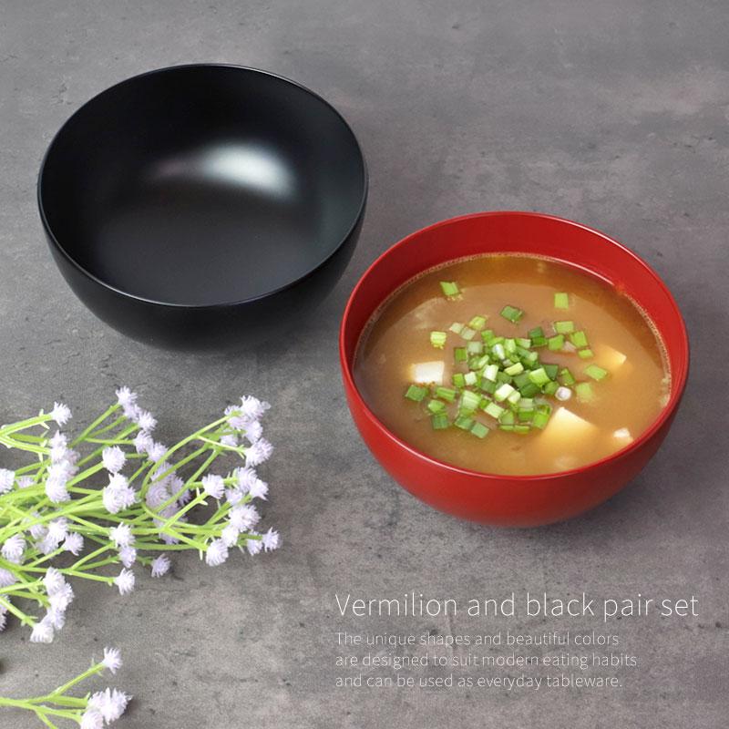 みよし漆器本舗 汁椀 お椀 ペア セット 食洗機対応 一乗椀 漆琳堂 朱