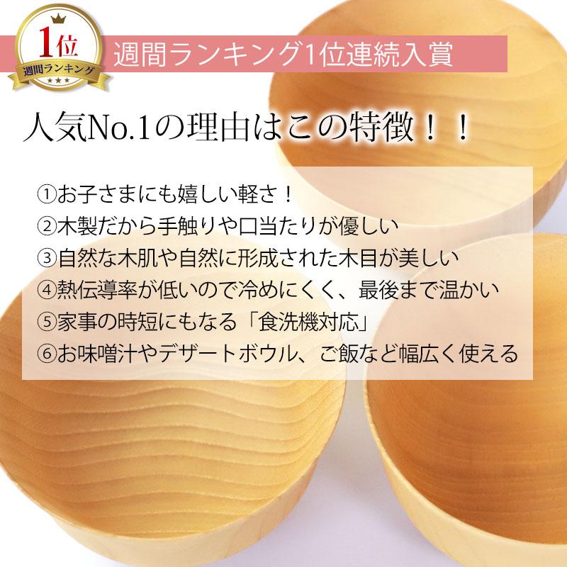 12%OFF お椀 食洗機対応 天然木製 おしゃれ 紀州PROコート 汁椀 木製 白木 おわん 味噌汁 味噌汁椀 軽い 割れにくい ナチュラル 小さめ 普段使い | みよし漆器本舗 | 03
