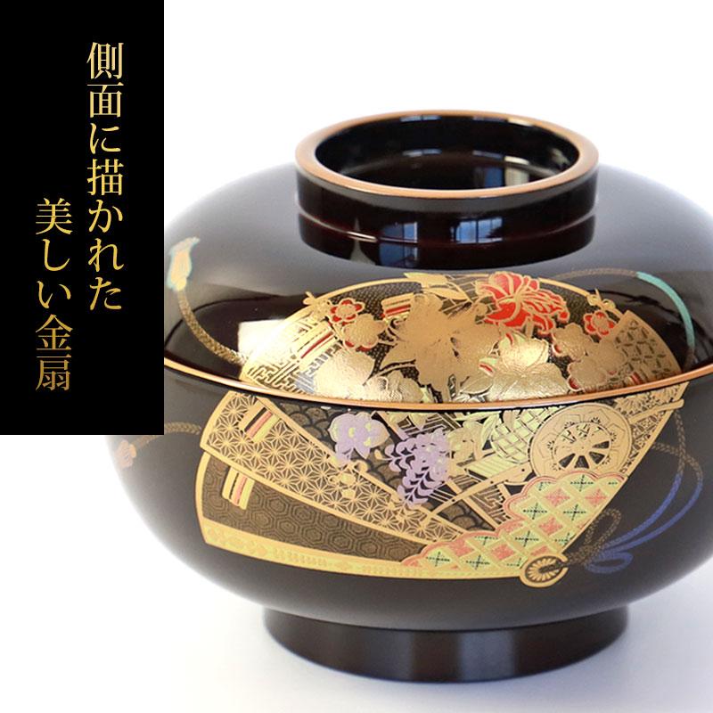 みよし漆器本舗 雑煮椀 5客 セット 汁椀 蓋付き お椀 おわん みよし漆器本舗 雑煮椀 5客 セット 汁椀 蓋付き お椀 おわん