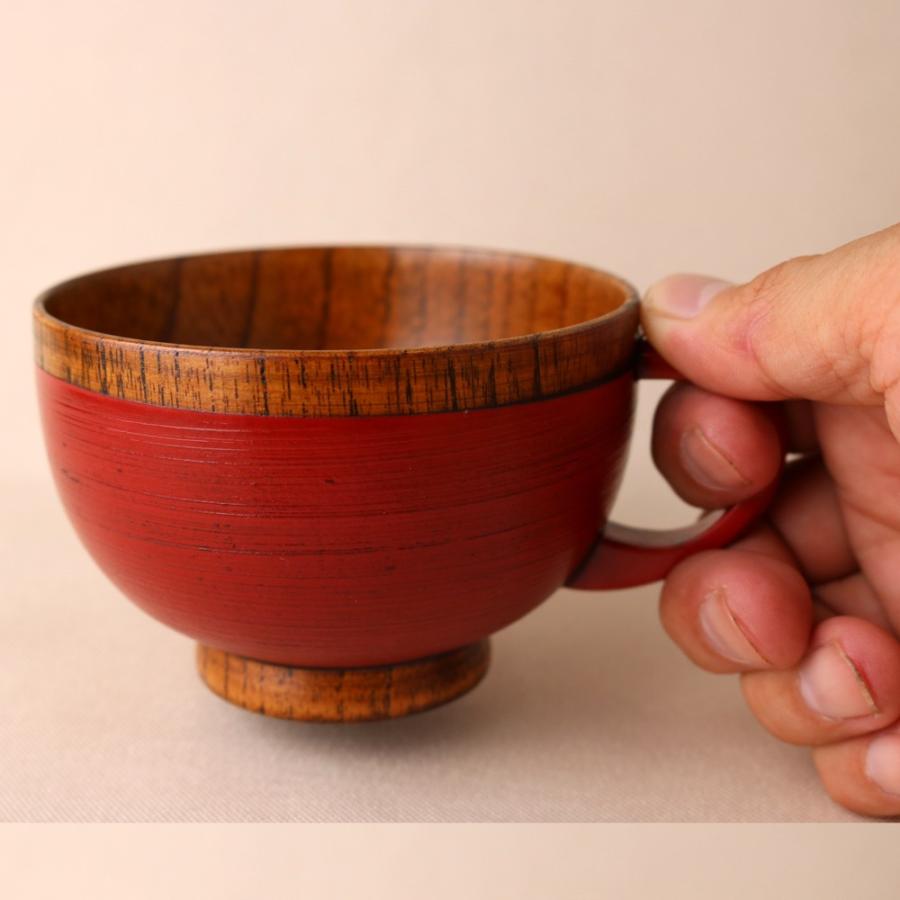 みよし漆器本舗 天然木製 お椀 お碗 カスミ スープカップ スープボウル