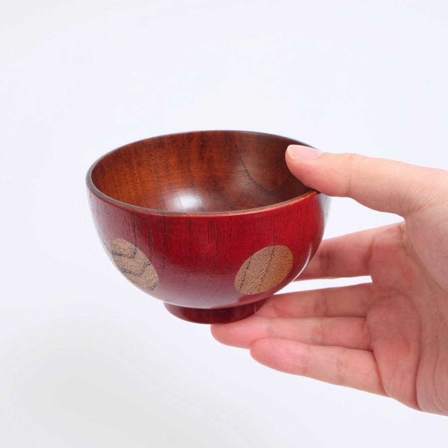 赤色 花柄 木製風 汁椀 3個セット 会津塗り天然木製汁椀 5個セット 黒赤 花模様 - メルカリ