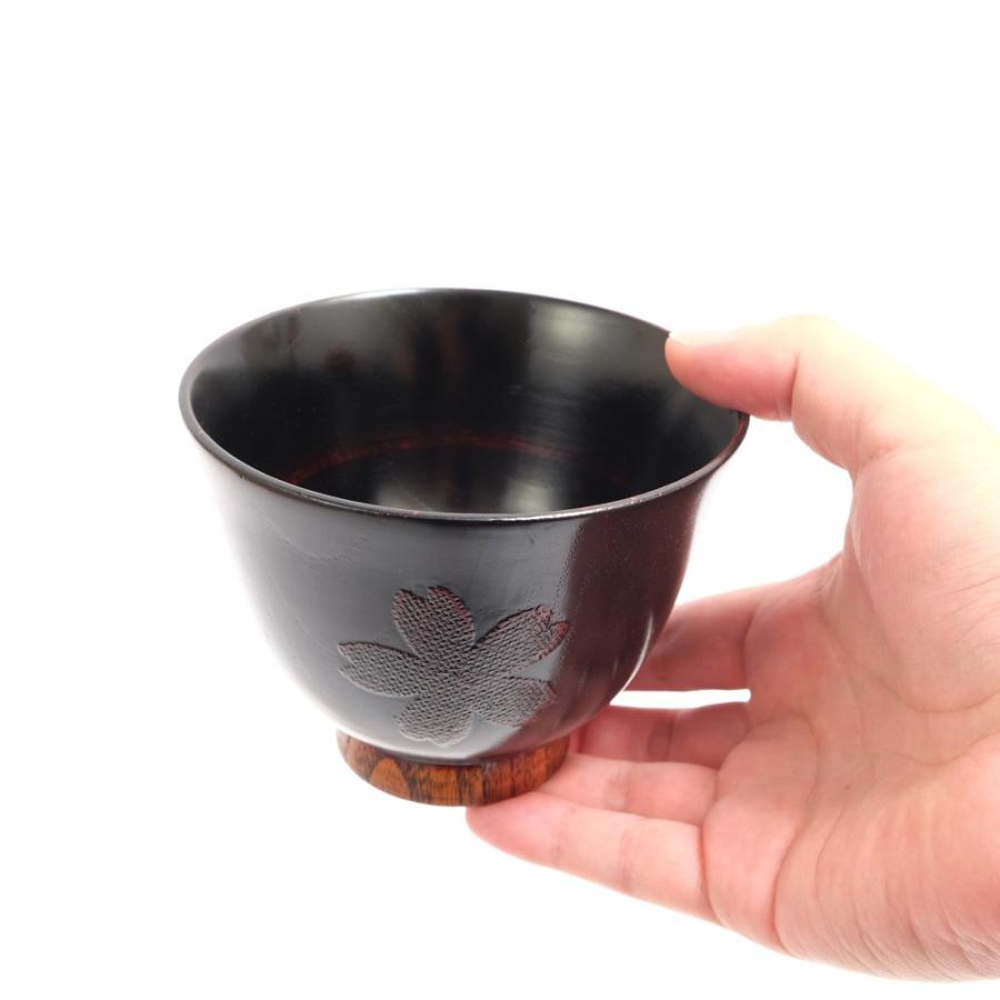 みよし漆器本舗 50％OFF 天然木製 かゆ椀 さくら 曙 漆塗り 汁椀 お椀