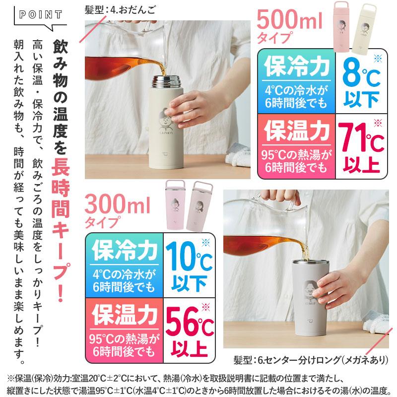 似顔絵 名入れ無料 象印 水筒 500ml 300ml 食洗機対応 ギフト