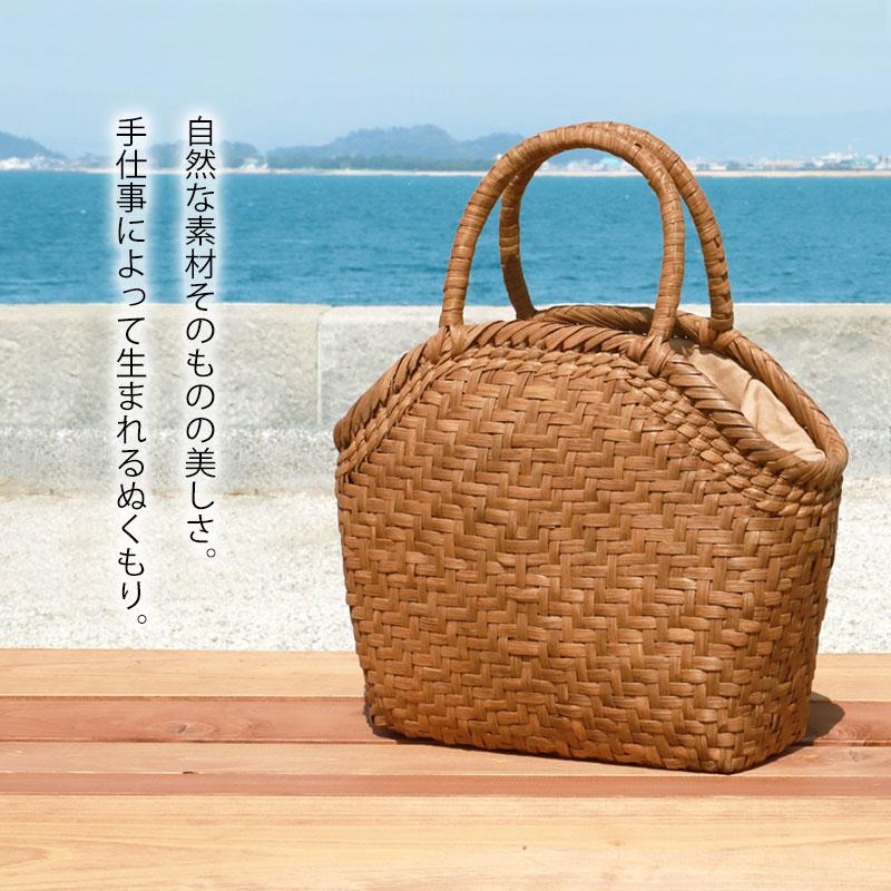 50%OFF 山葡萄 かごバッグ 1年保証付き 内布付き 山ぶどう やまぶどう 蔓 天然素材 カゴバッグ バスケット レディース おしゃれ ハンドメイド 母の日の画像