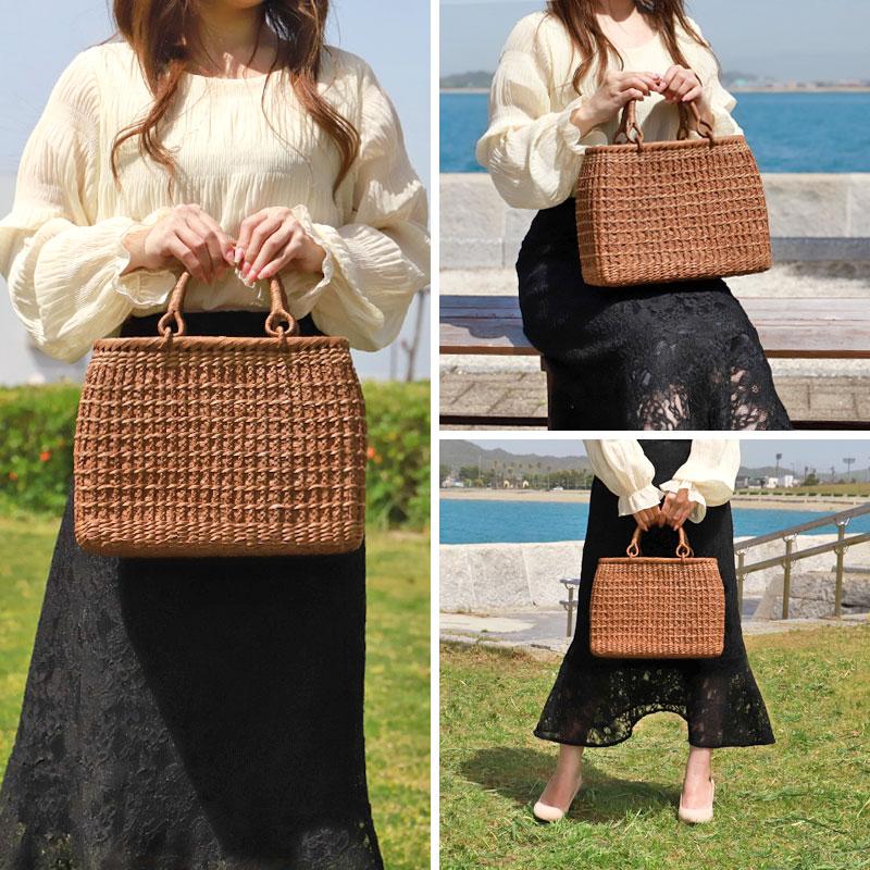 みよし漆器本舗 山葡萄 かごバッグ 1年保証付き 内布付き 山ぶどう