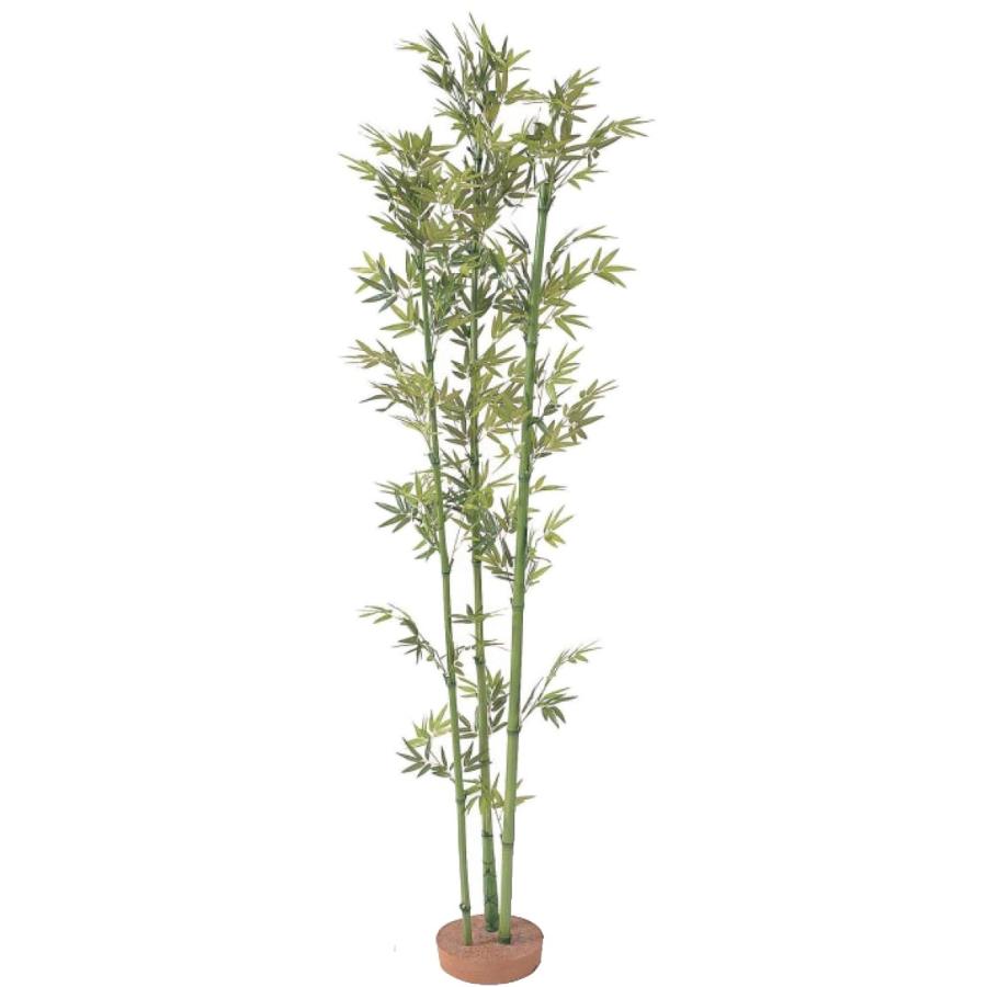 青竹3本立1.8ｍ　鉢無　人工植物　室内用