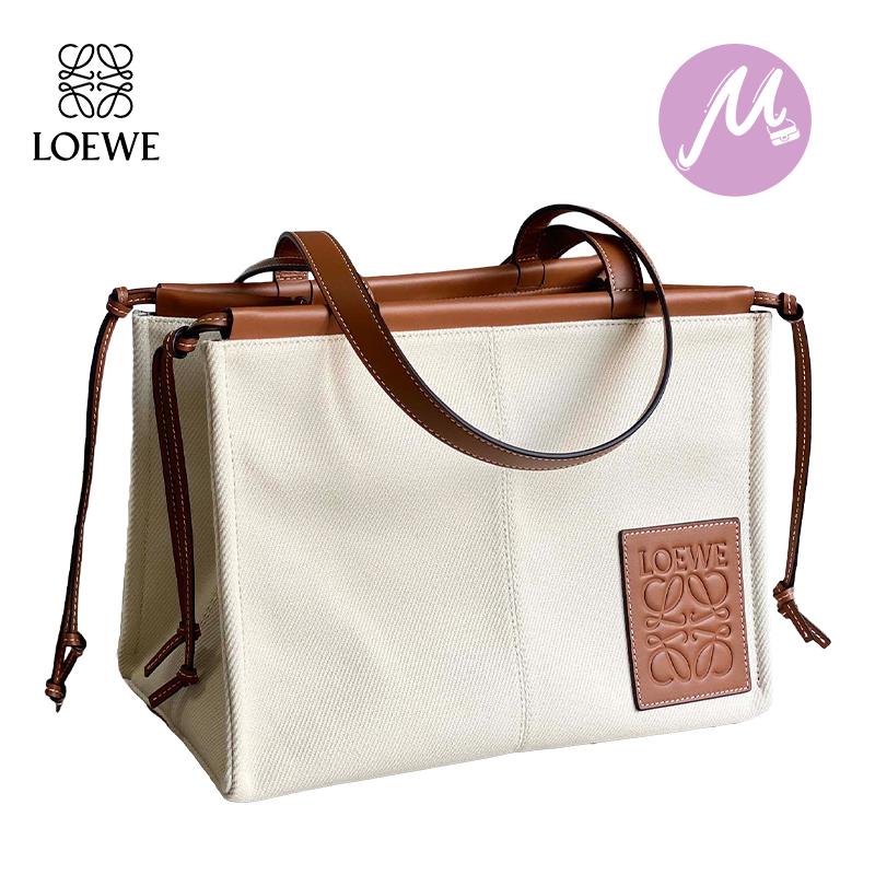 LOEWE ロエベ トートバッグ クッショントート キャンバス カーフ LOEWE ロエベ トートバッグ クッショントート キャンバス カーフ