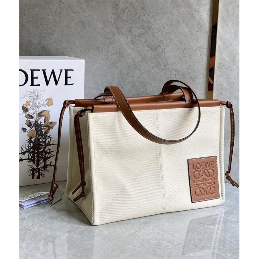 LOEWE ロエベ トートバッグ クッショントート キャンバス カーフ LOEWE ロエベ トートバッグ クッショントート キャンバス カーフ