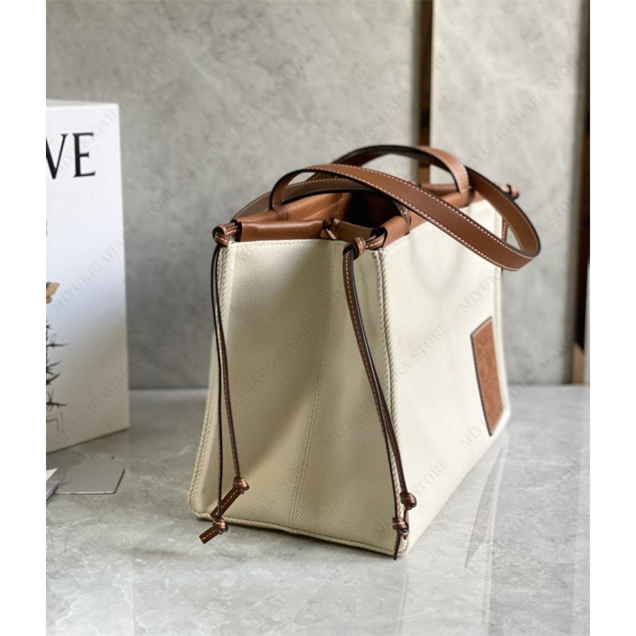 LOEWE ロエベ トートバッグ クッショントート キャンバス カーフ LOEWE ロエベ トートバッグ クッショントート キャンバス カーフ