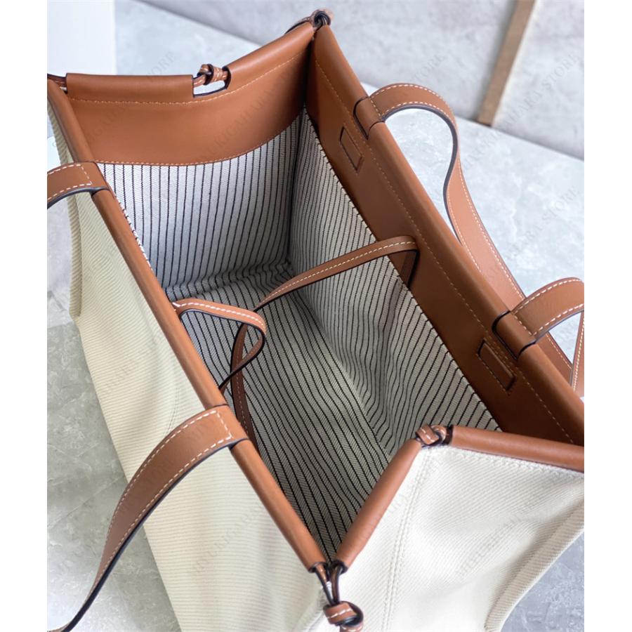 LOEWE ロエベ トートバッグ クッショントート キャンバス カーフ LOEWE ロエベ トートバッグ クッショントート キャンバス カーフ