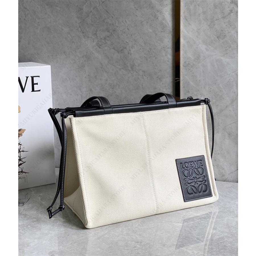 LOEWE ロエベ トートバッグ クッショントート キャンバス カーフ LOEWE ロエベ トートバッグ クッショントート キャンバス カーフ