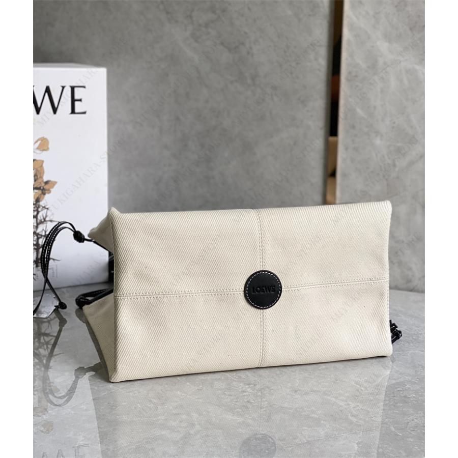 LOEWE ロエベ トートバッグ クッショントート キャンバス カーフ LOEWE ロエベ トートバッグ クッショントート キャンバス カーフ