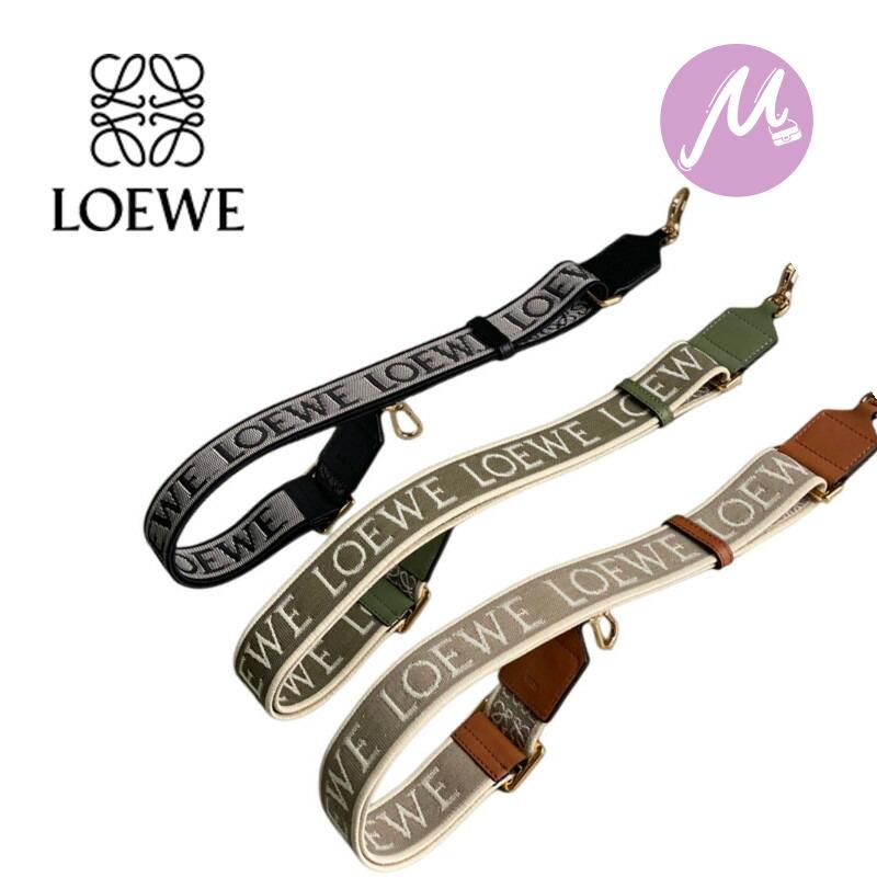 LOEWE ロエベ ストラップ loewe レザー Anagram leather-trimmed