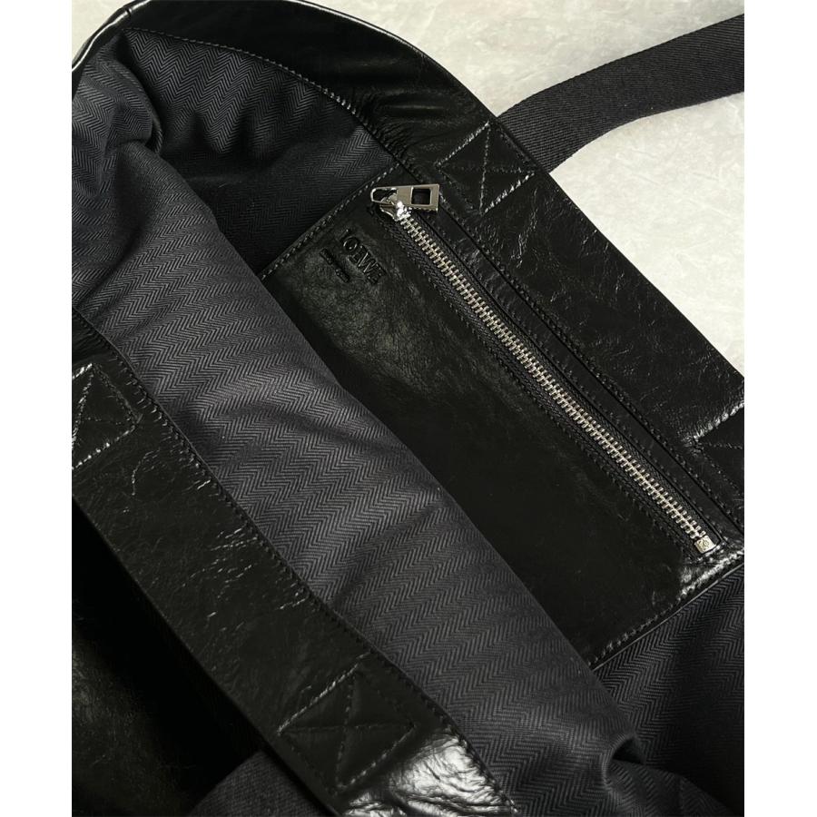 LOEWE ロエベ トートバッグ loewe Fold shopper フォールドショッパー カーフスキン トート バック 新品 ペーパーカーフ 黒 2023新作 送料無料｜miyukigahara-store｜19