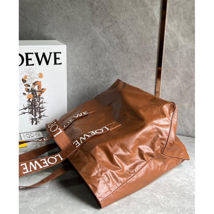 LOEWE ロエベ トートバッグ loewe Fold shopper フォールドショッパー カーフスキン トート バック 新品 ペーパーカーフ 黒 2023新作 送料無料｜miyukigahara-store｜07