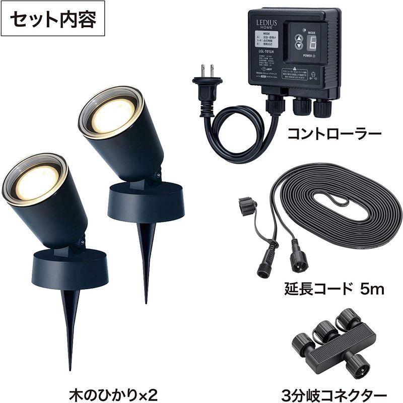 タカショー(Takasho)　ひかりノベーション　木のひかり　基本セット　LGL-LH01P　防水　屋外　ガーデンライト　ランタン　鮮やかな