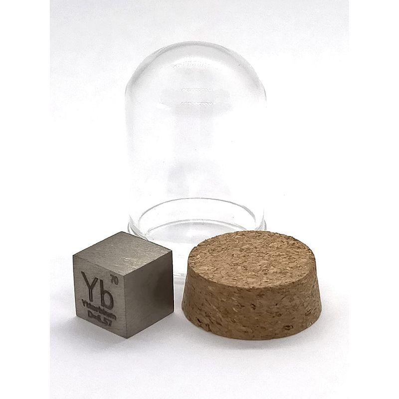 元素標本 イッテルビウム Yb (10mm角キューブ・刻印A・通常面) - おもちゃ