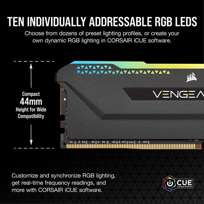 通販特価商品 Corsair DDR4-3200MHz デスクトップPC用 メモリ VENGANCE RGB PRO SLシリーズ 32GB 16GB×2