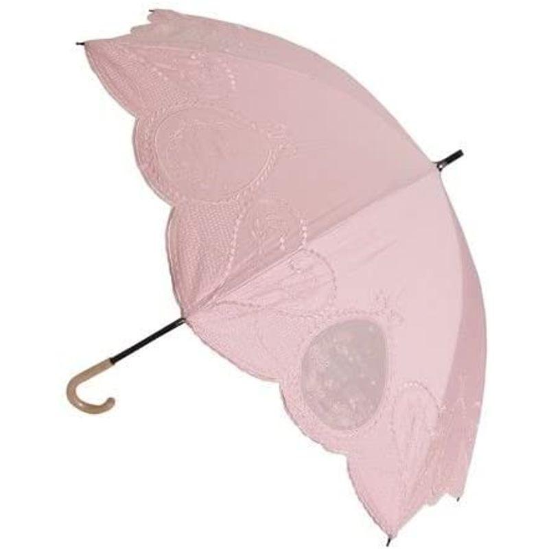 5割引以上販売 SHIBATAシバタ 晴雨兼用傘 レディース 日傘 雨傘 中棒スライドショート傘綿サテン オーガンジー付 クロ