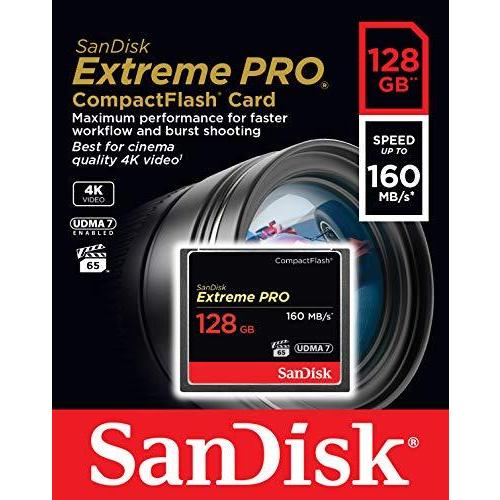 正規品 SanDisk Extreme PRO コンパクトフラッシュ 128GB 160MB/s 1067倍速 SDCFXPS-128G-X46 【1817246810】(10046円)
