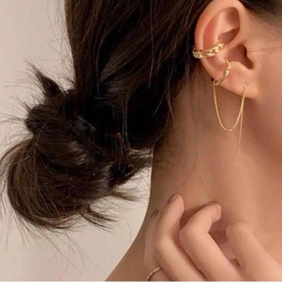 アメリカンピアス ピアス セット アレルギー対応 イヤーカフ ゴールド