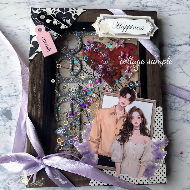 コラージュシート デザインペーパー a4 素材紙 コラージュ素材 セット