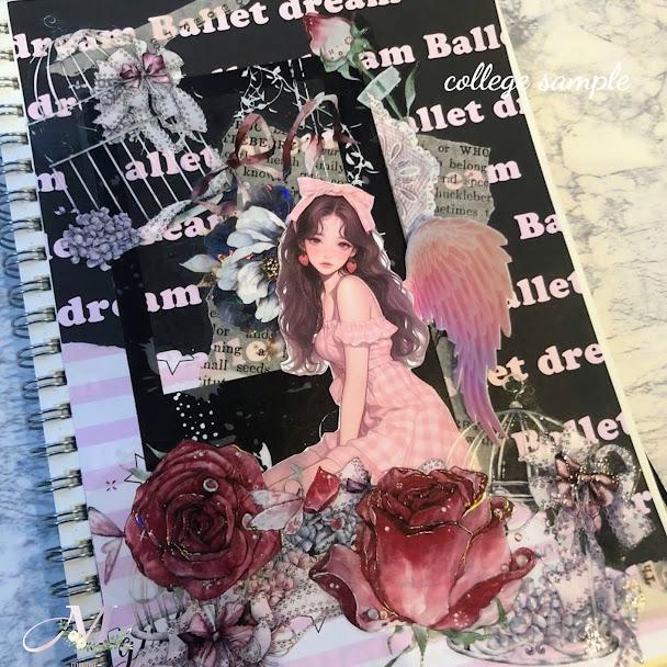 コラージュシート デザインペーパー a4 素材紙 コラージュ素材 セット