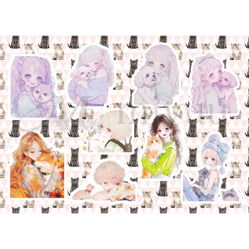 コラージュシート 素材紙 a4デザインペーパー 人物 女の子 Tomomi様