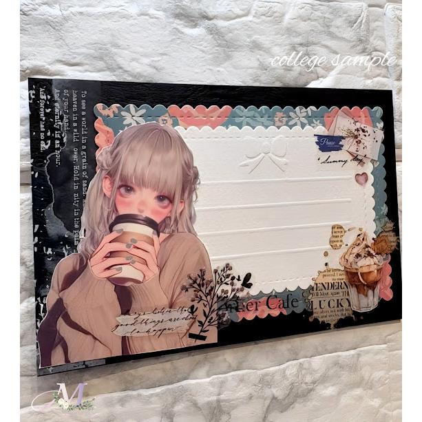 コラージュシート 素材紙 a4デザインペーパー 人物 女の子 Ran様