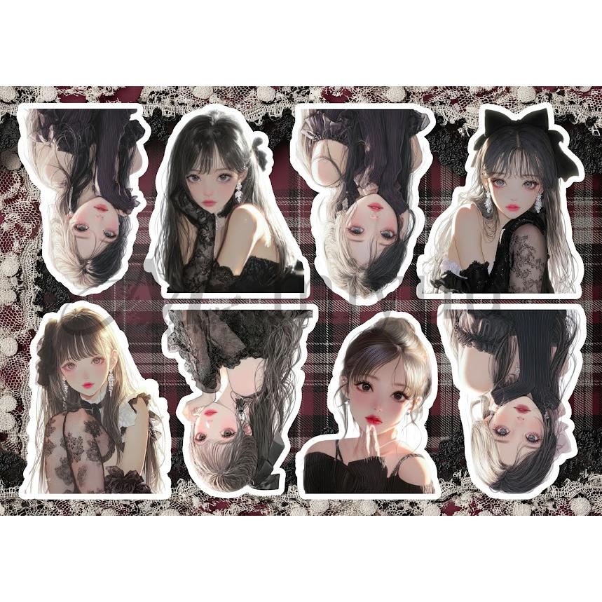 素材紙 a4デザインペーパー コラージュシート 人物 女の子 デザイン