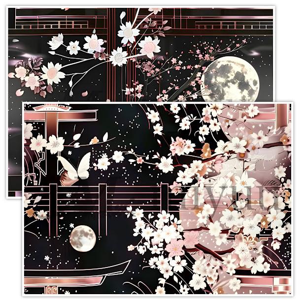 デザインペーパー ラッピングペーパー a4 和柄 和字 おしゃれ 花