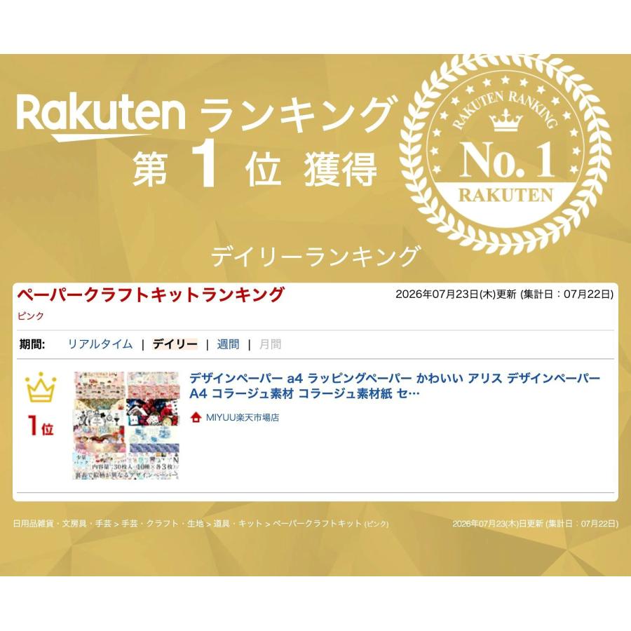 デザインペーパー a4 ラッピングペーパー かわいい アリス A4