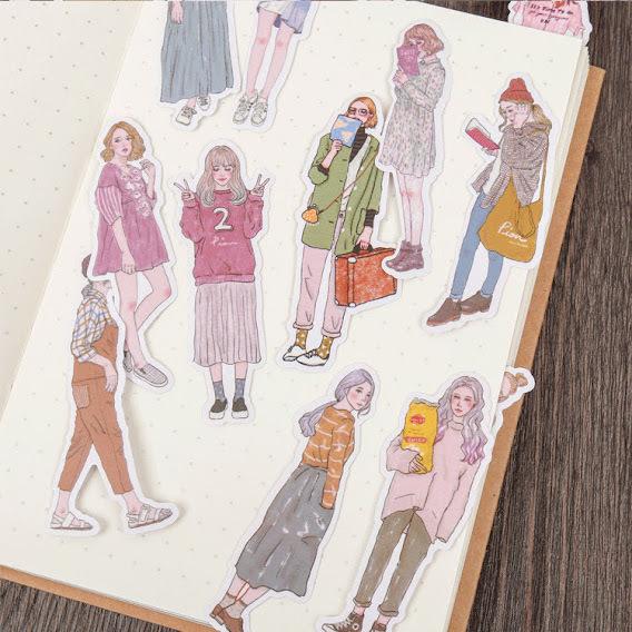 海外 シール フレークシール 女の子 海外作家 ステッカー コラージュ スクラップブッキング おすそ分けファイル ジャンクジャーナル 雑貨 Flakeseal0017 Miyuu 通販 Yahoo ショッピング