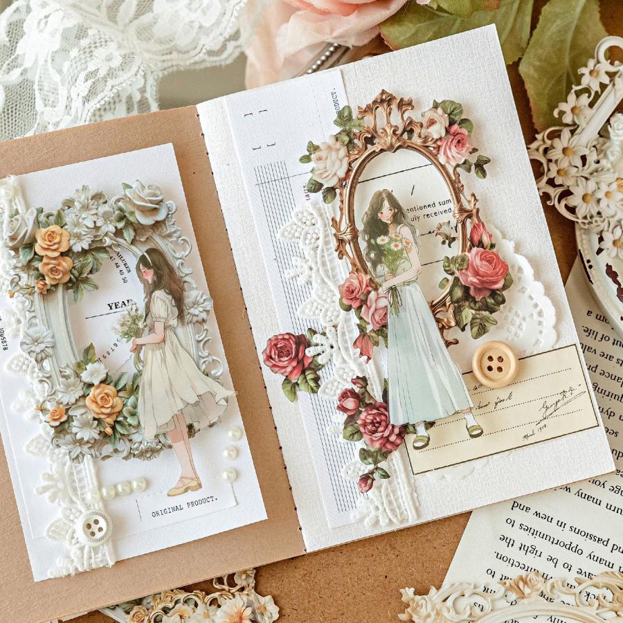 スクラップブッキング コラージュ素材 海外 紙 セット 素材紙 紙