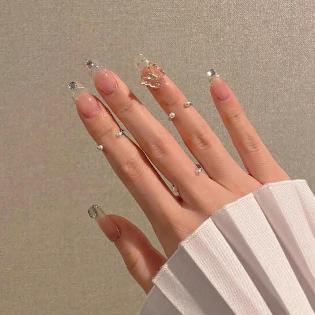 ネイルチップ 韓国 ネイル チップ ジェルネイル ワンホンネイル ちゅるん つけ爪 蝶々 ビジュー ハート クリスタル キラキラ グラデ グラデーション 韓国ネイル Nailtips0004 Miyuu 通販 Yahoo ショッピング