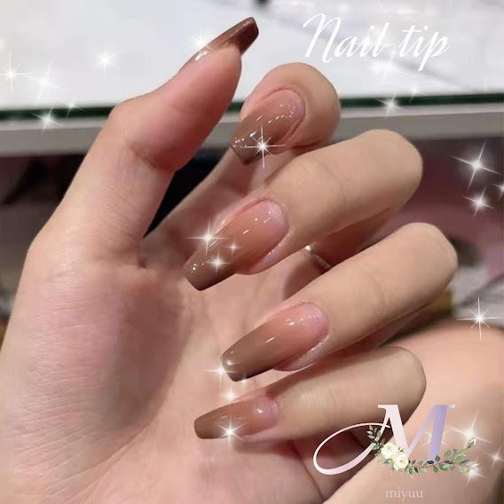 ネイルチップ ロング ネイル チップ ジェルネイル ワンホンネイル ちゅるん つけ爪 中華ネイル グラデーション フレンチネイル 中国ネイル ビジュー クリスタル Nailtips0010 Miyuu 通販 Yahoo ショッピング