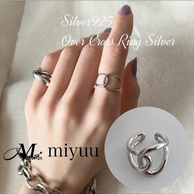 リング 指輪 オーバークロス レディース シルバー フリーサイズ マルチリング シルバーリング クロスリング オープンリング おしゃれ シンプル 韓国 Ring0004 Miyuu 通販 Yahoo ショッピング