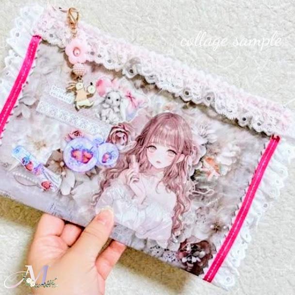 女の子シール 人 コラージュ 女の子 コラージュシール ステッカー