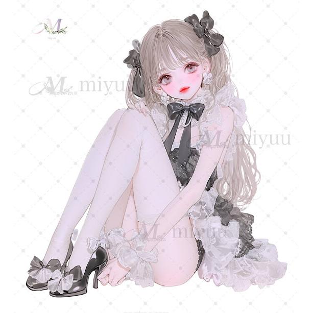 シールセット女の子 かわいい 女の子ステッカー コラージュ素材 女の子
