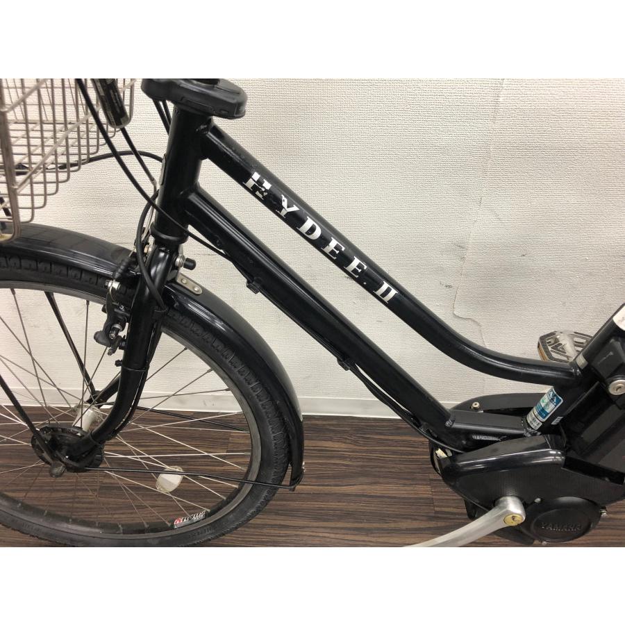 電動自転車　ブリヂストン　ハイディーII　26インチ　黒　12.8ah　2014年頃　後ろ子供乗せ付き　前後タイヤ新品　