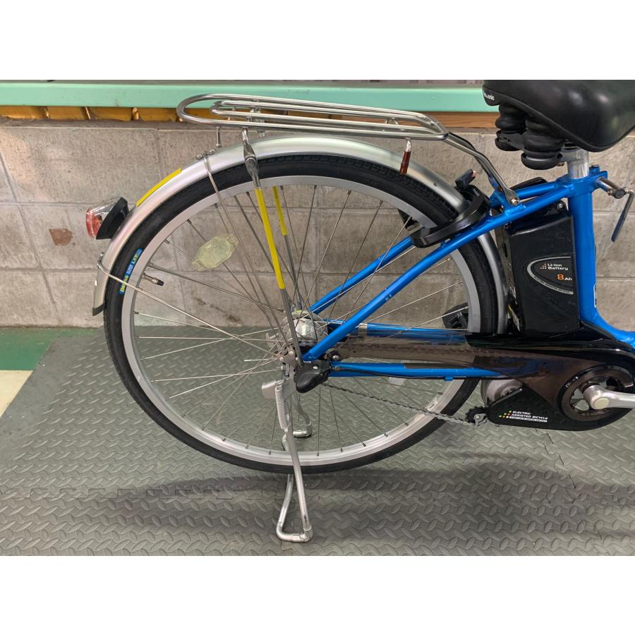 電動自転車　パナソニック　ビビライトU　26インチ　8Ah　ブルー　2014年頃　前後タイヤ新品