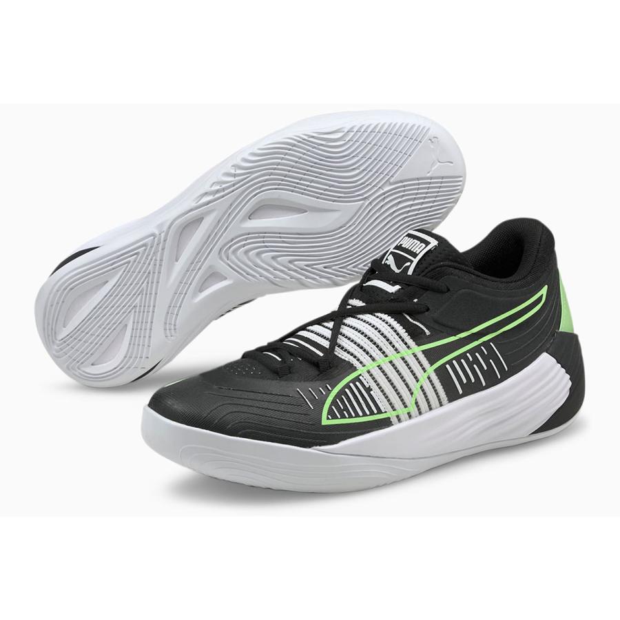 安値 バッシュ プーマ Puma フュージョンニトロ Fuzion Nitro Puma Black Green Glare 01 Wantannas Go Id