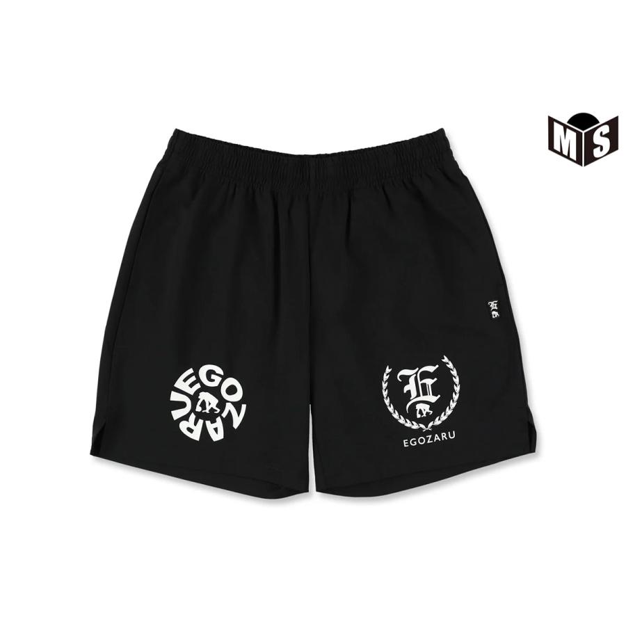 EGOZARU（エゴザル） [ひざ上丈]4ロゴ カットオフショートパンツ(EZBH