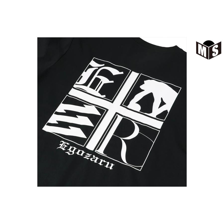 EGOZARU（エゴザル） 4スクエアオーバーサイズドTシャツ(EZBH