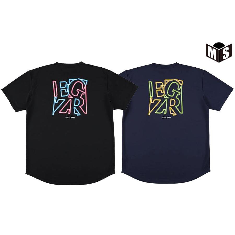 EGOZARU（エゴザル） EGZRネオン バックプリント Tシャツ