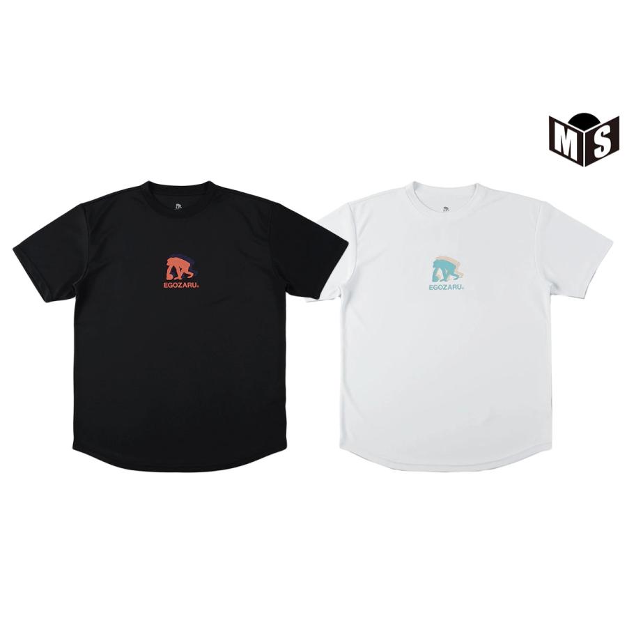 ワイドジオメトリック バックプリント Tシャツ エゴザル 【EZST-S2306】 バスケ tシャツ 半袖｜mizoguchisports｜02