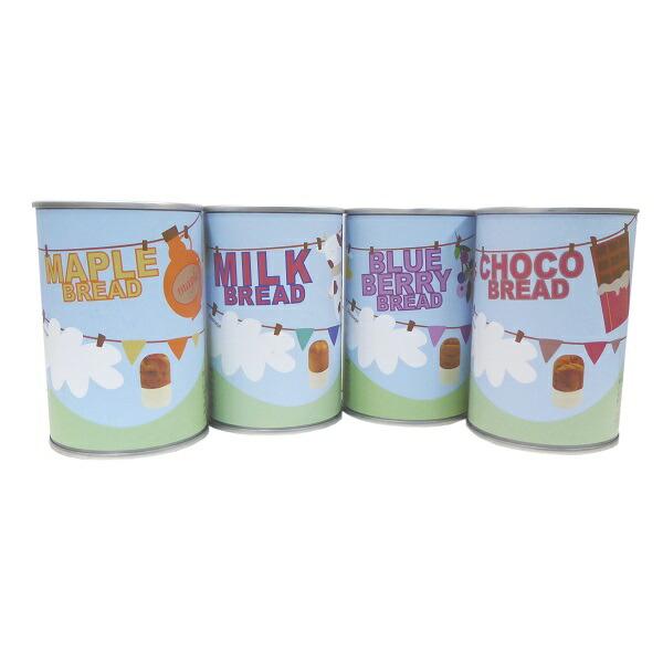 非常食 パン缶詰 約５年保存 青空製パン チョコレートパン・メープルパン・ミルクパン・ブルーベリーパン ２４缶×３ケース 選べる缶詰パン　代引き・振込不可