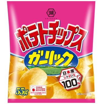 湖池屋 ポテトチップス ガーリック 50g×12袋入り×6箱 : みぞた