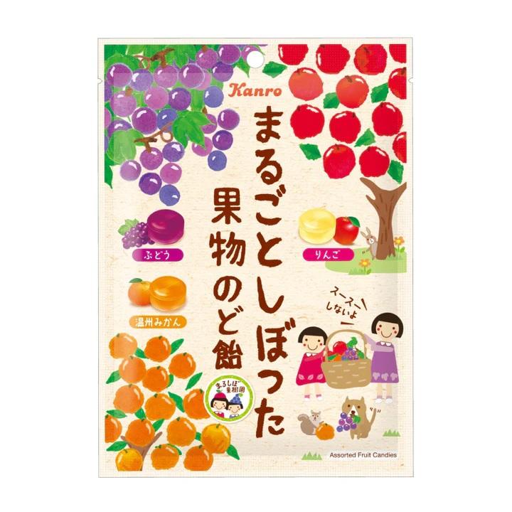 カンロ まるごとしぼった果物のど飴 80g（個装紙込み） 48コ入り 2024/08/05発売 (4901351002247c) カンロ まるごとしぼった果物のど飴 80g ×6袋 : みぞた オンライン